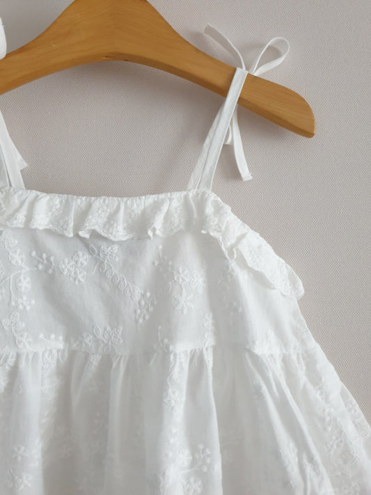 EYELET DRESS