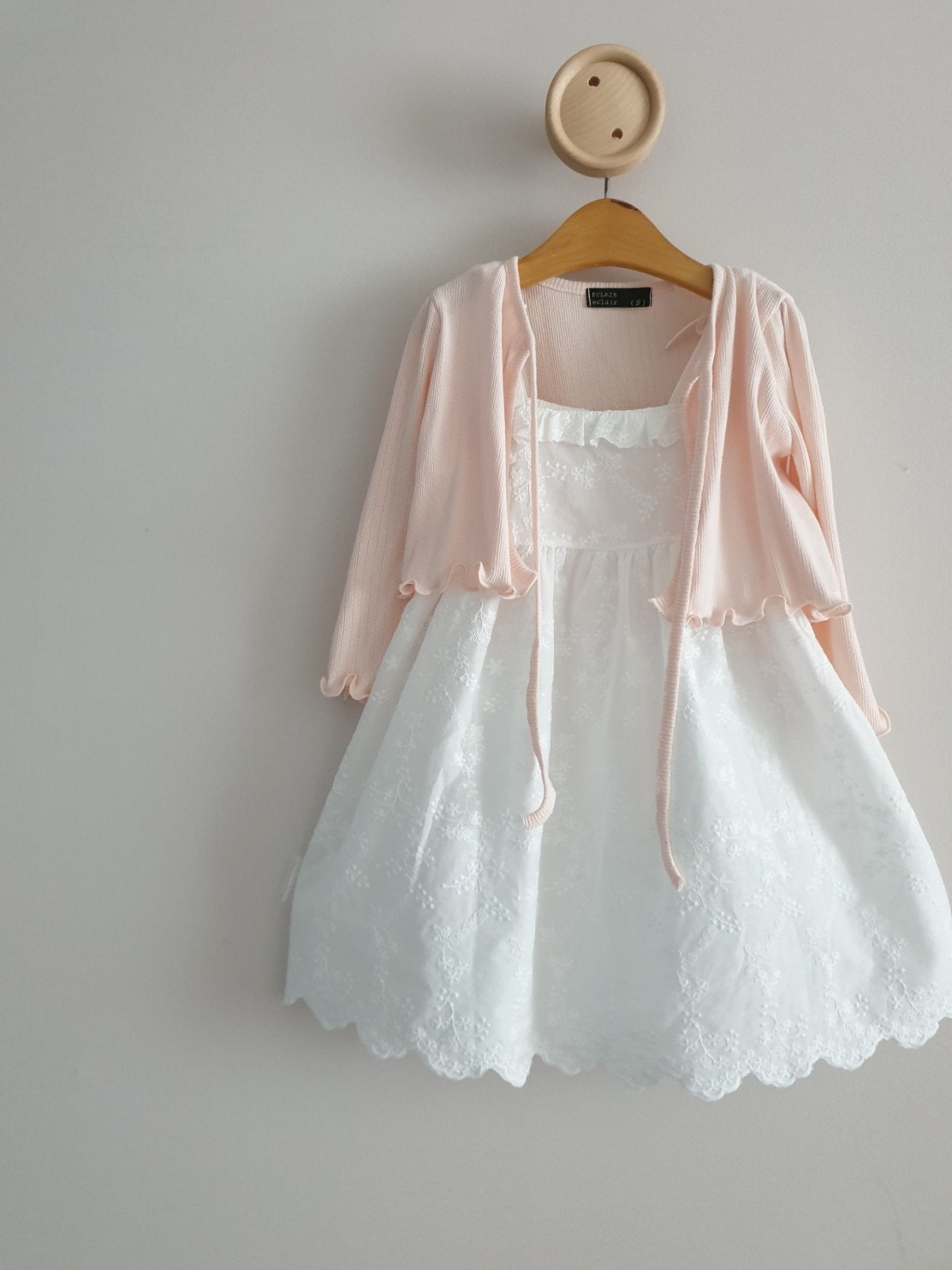 EYELET DRESS