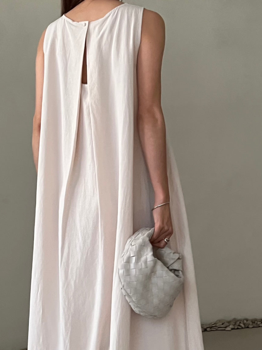 RUFF LINEN DRESS