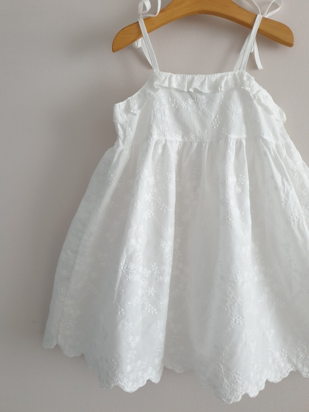 EYELET DRESS