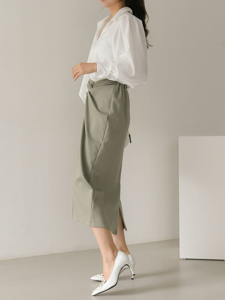 TWIST BANDING SKIRT