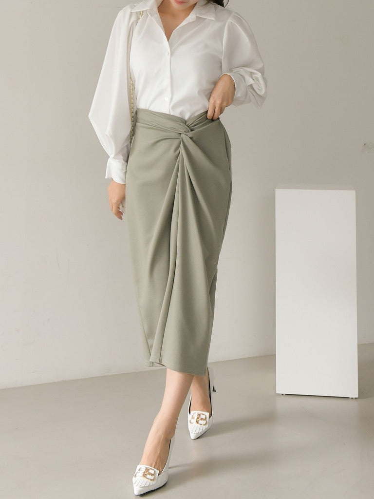 TWIST BANDING SKIRT