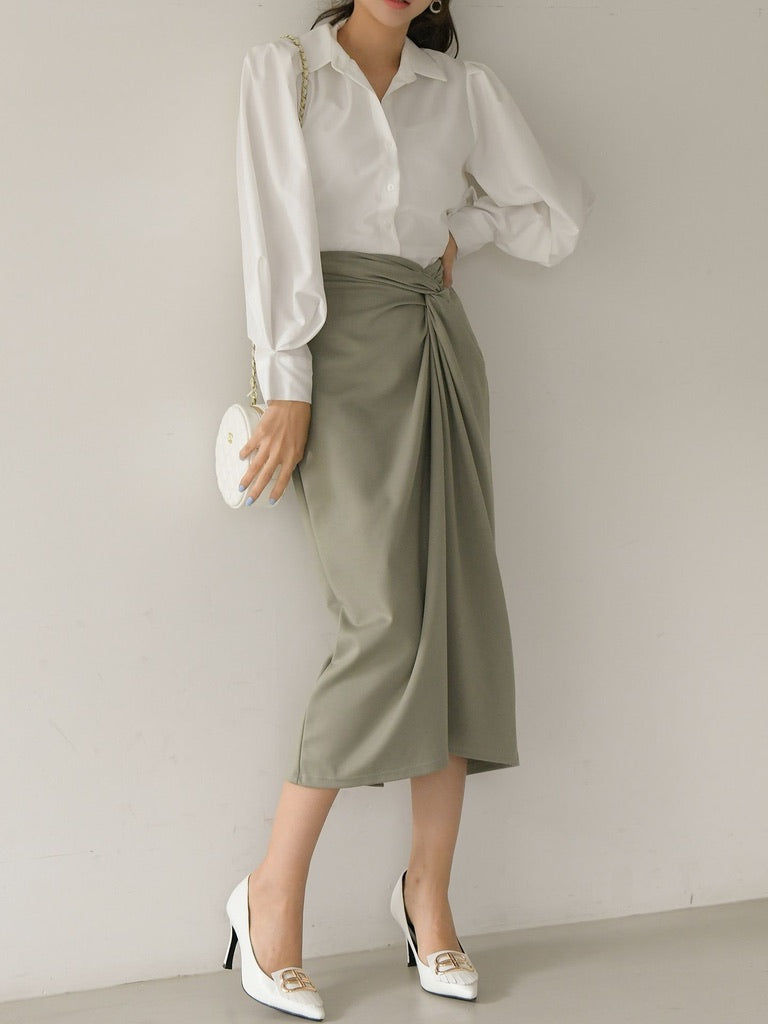 TWIST BANDING SKIRT