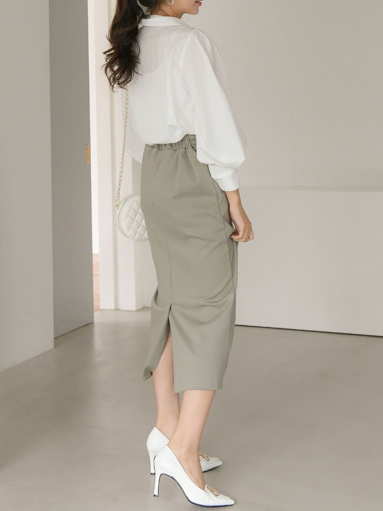 TWIST BANDING SKIRT