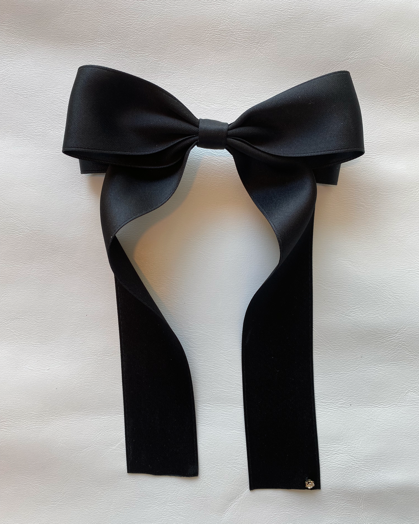 CRYSTAL STONE RIBBON HAIR PIN